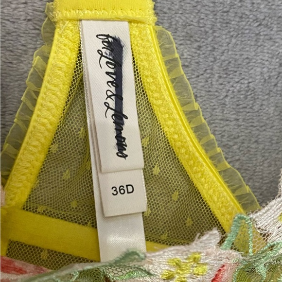 New! For love and lemons Mirabelle Underwire Bra cherry pineapple 10194 - Picture 10 of 12